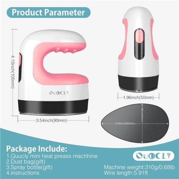 Mini Heat Press Machine, Mini Irons for Crafts,Portable Heat Press Easy - Picture 6 of 6